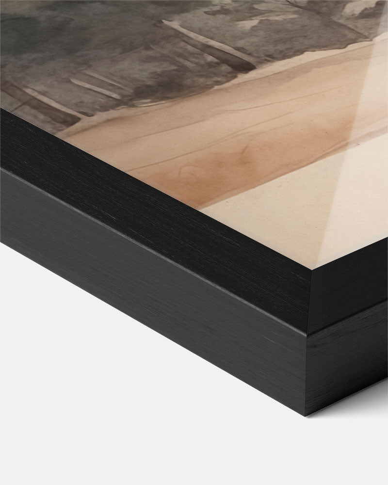 Sereen Boslandschap in Waterverf Poster-WallArtistic