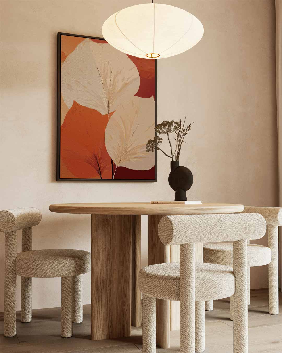 Blad in Herfstsfeer Kunstwerk-canvas-dibond-plexiglas-wanddecoratie-WallArtistic