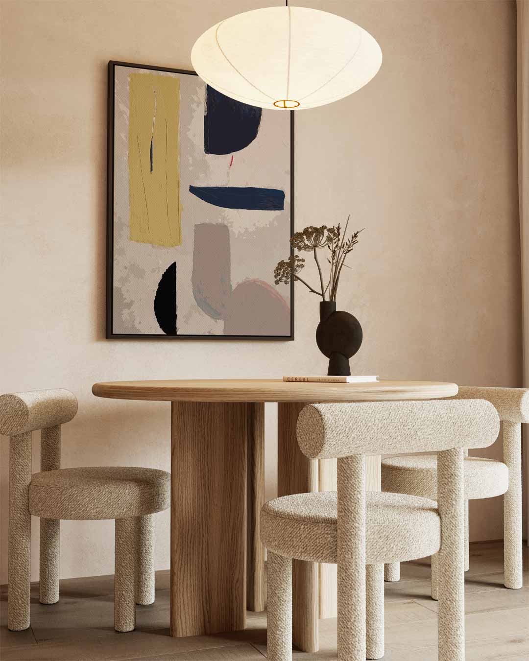 Moderne Abstracte Compositie Kunstwerk-canvas-dibond-plexiglas-wanddecoratie-WallArtistic