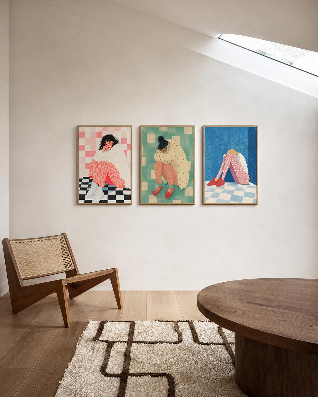 Kleurvlakken en patronen Posterset