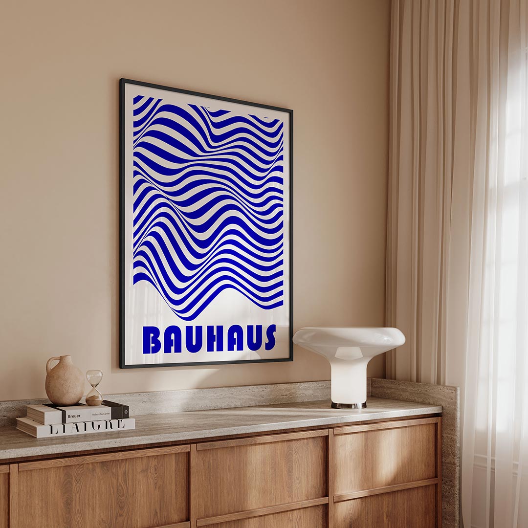 Golvend lijnenspel Poster