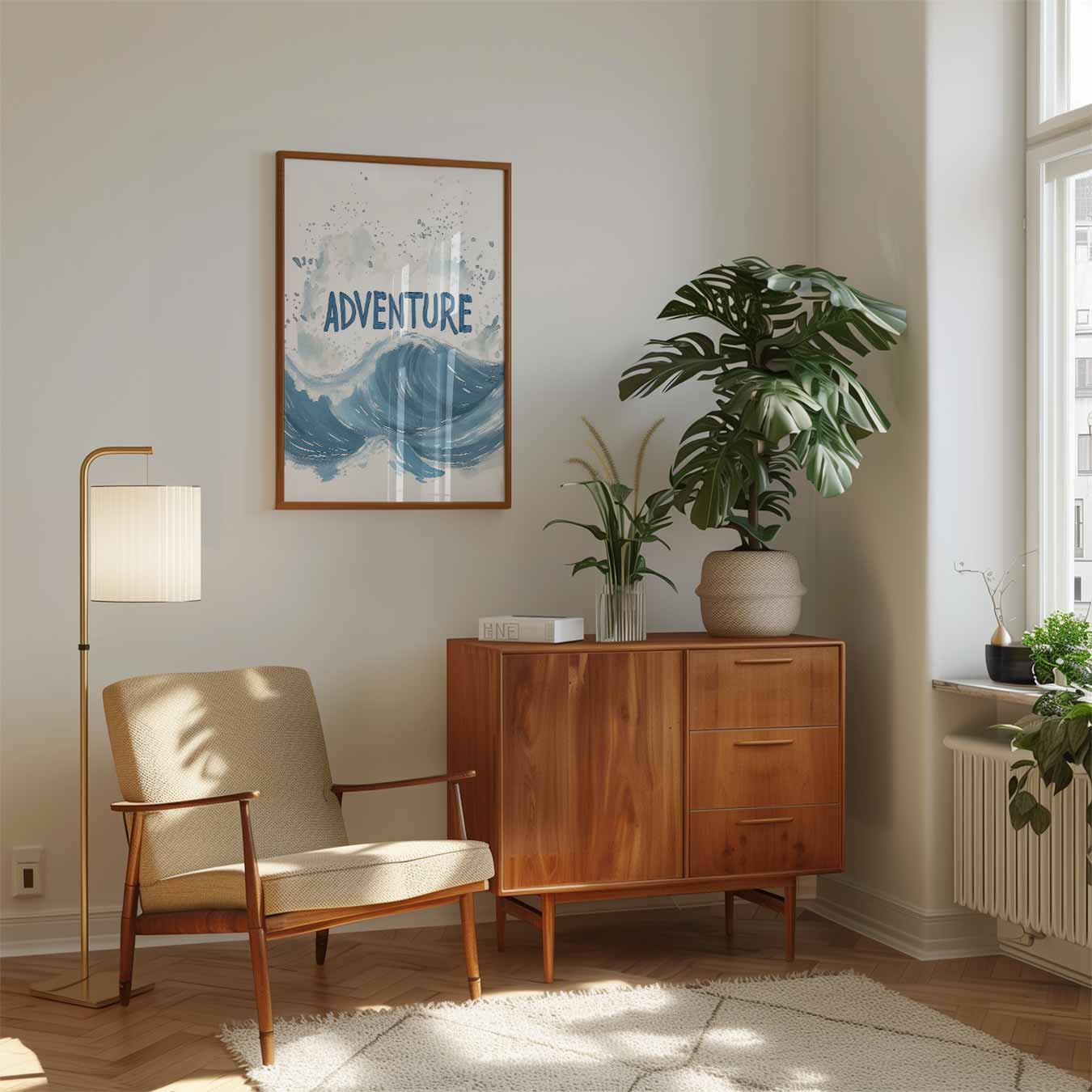 Avontuurlijke Golf Poster-WallArtistic