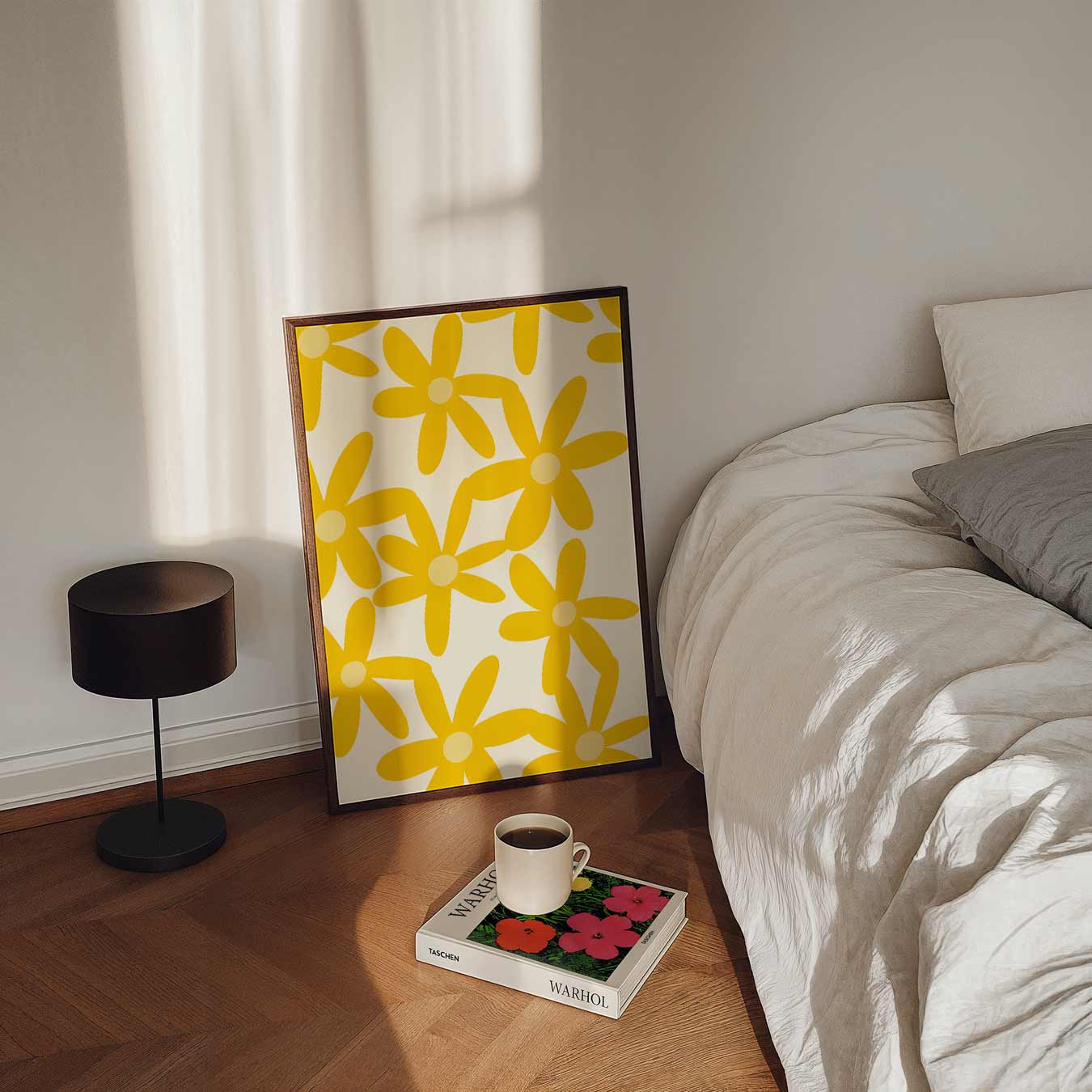 Zonnestralen Bloemenposter