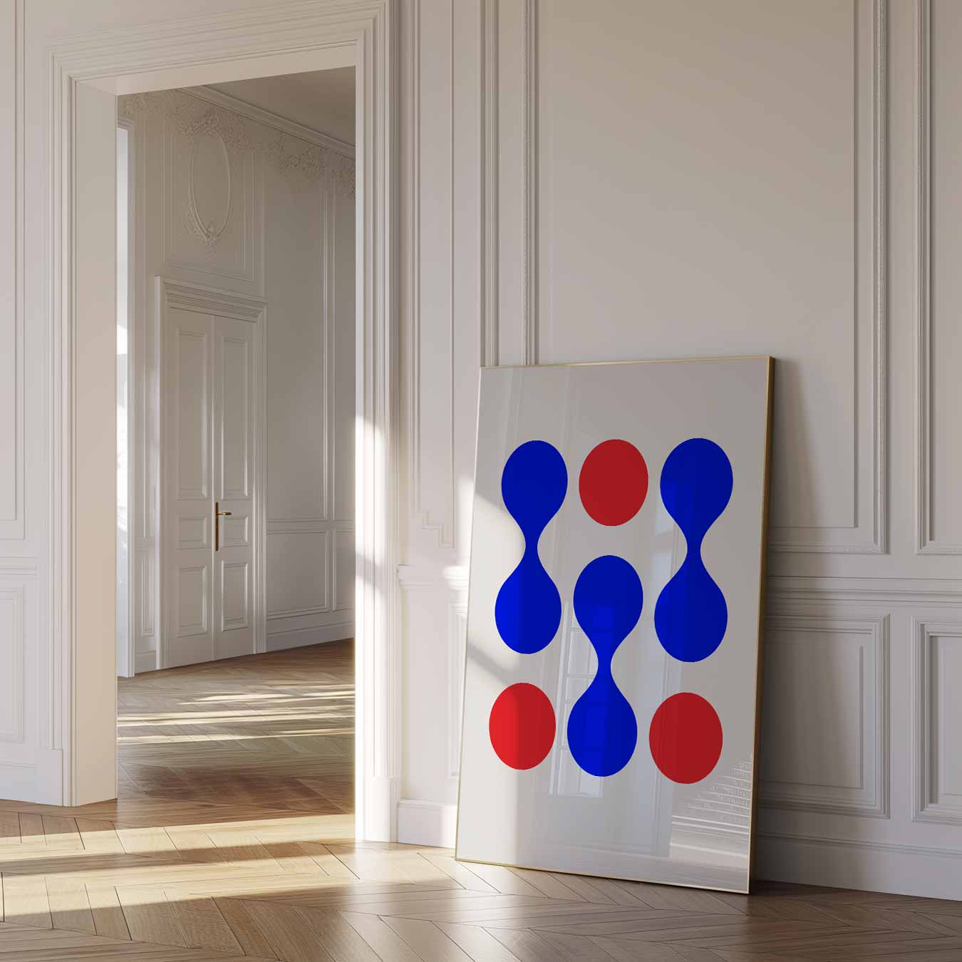 Abstracte Moderne Cirkelpatronen Poster-WallArtistic