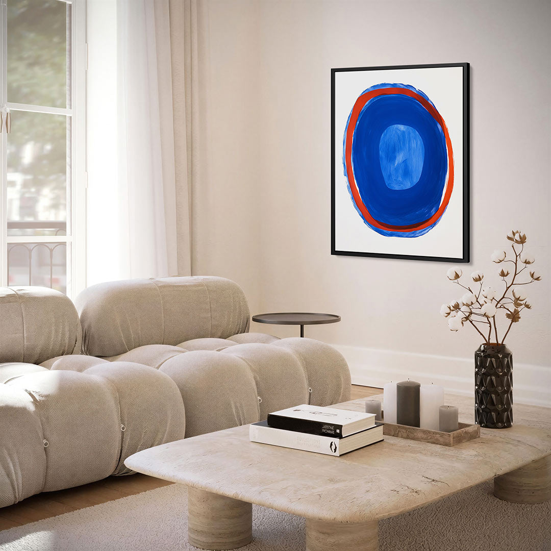 Kleurrijke cirkelcompositie Kunstwerk
