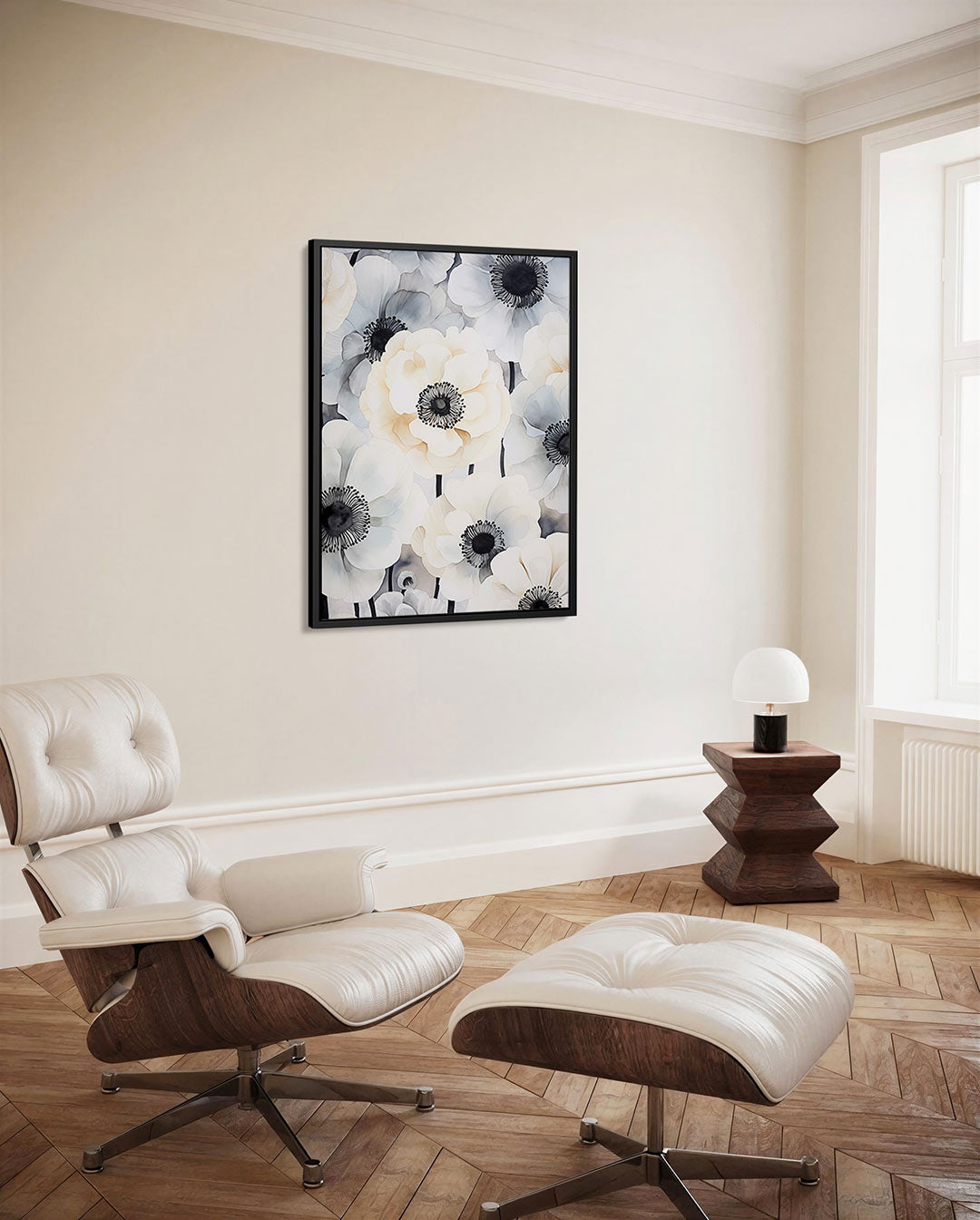 Bloemen in zachte tinten Kunstwerk