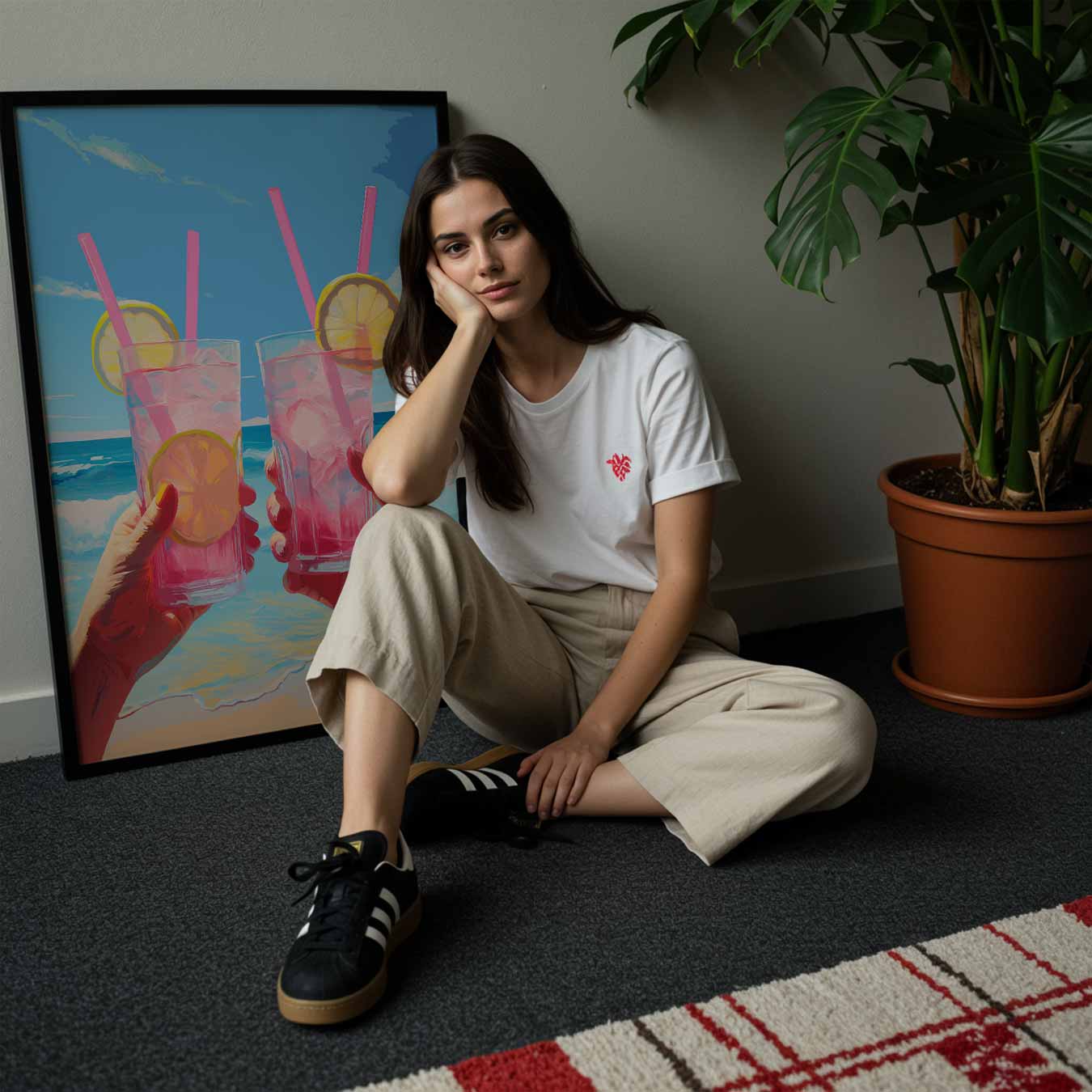 Zomerse Strandcocktail Poster-WallArtistic