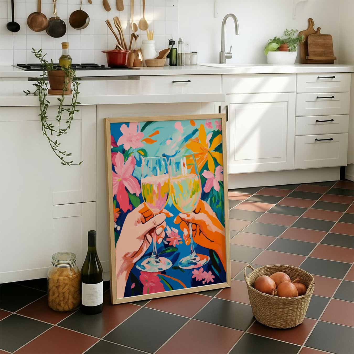 Vrolijke Toast Poster-WallArtistic