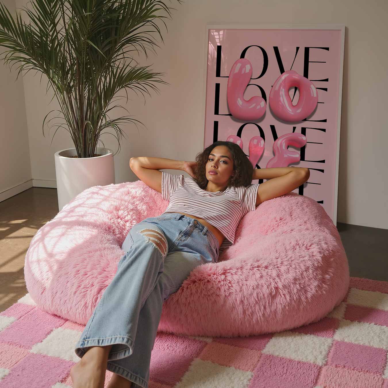 Love in Bubblegum Style Poster