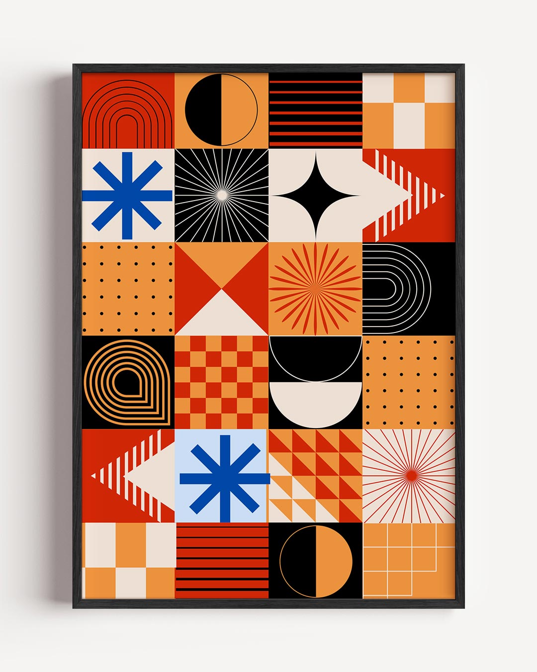Retro Geometrische Kunstposter