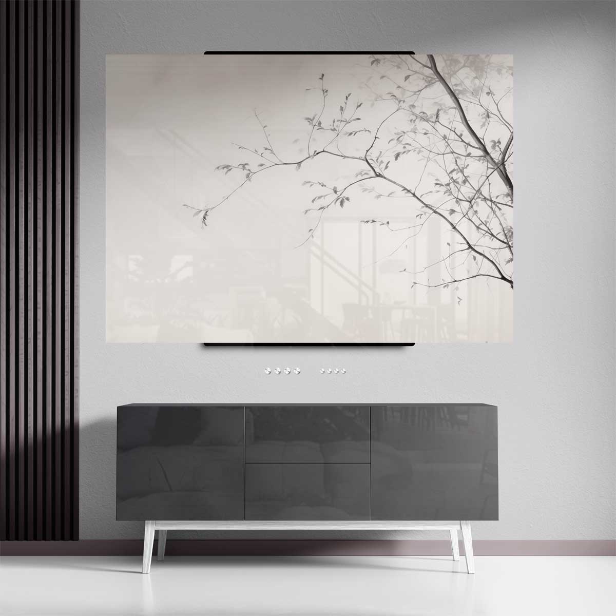 Minimalistische Taktekening Kunstwerk-canvas-dibond-plexiglas-wanddecoratie-WallArtistic