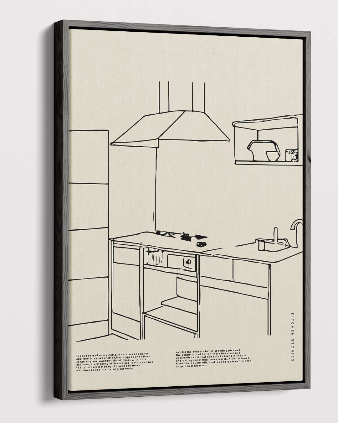 Minimalistische Keukenprint Kunstwerk-canvas-dibond-plexiglas-wanddecoratie-WallArtistic
