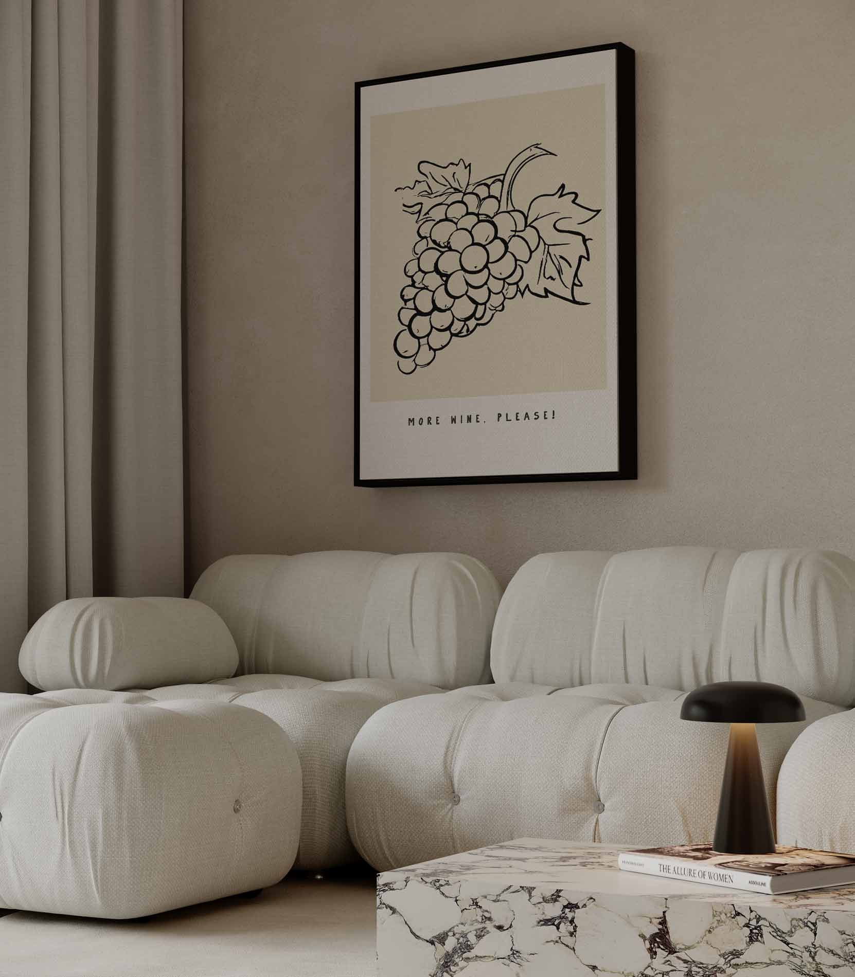 More Wine, Please! Kunstwerk-canvas-dibond-plexiglas-wanddecoratie-WallArtistic