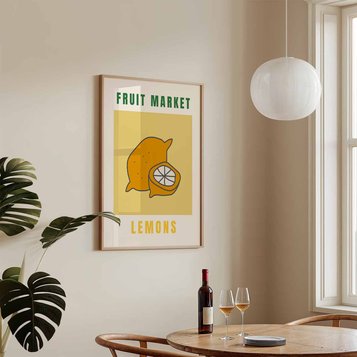Zomerse Citroenmarkt Poster