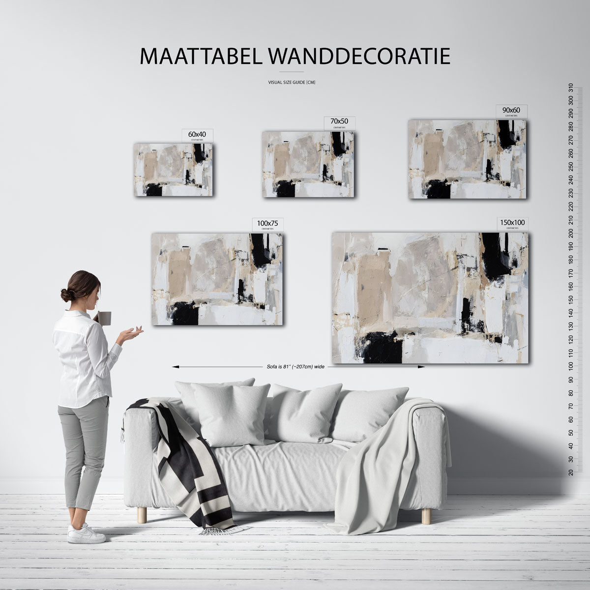 Neutrale compositie Kunstwerk