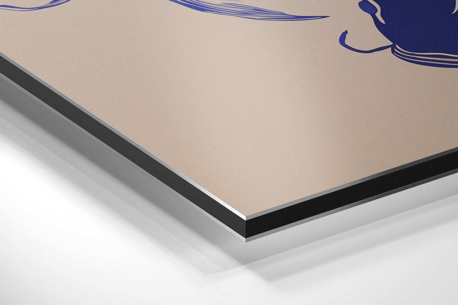 Vrolijke Koi Vissen Dans Kunstwerk-canvas-dibond-plexiglas-wanddecoratie-WallArtistic
