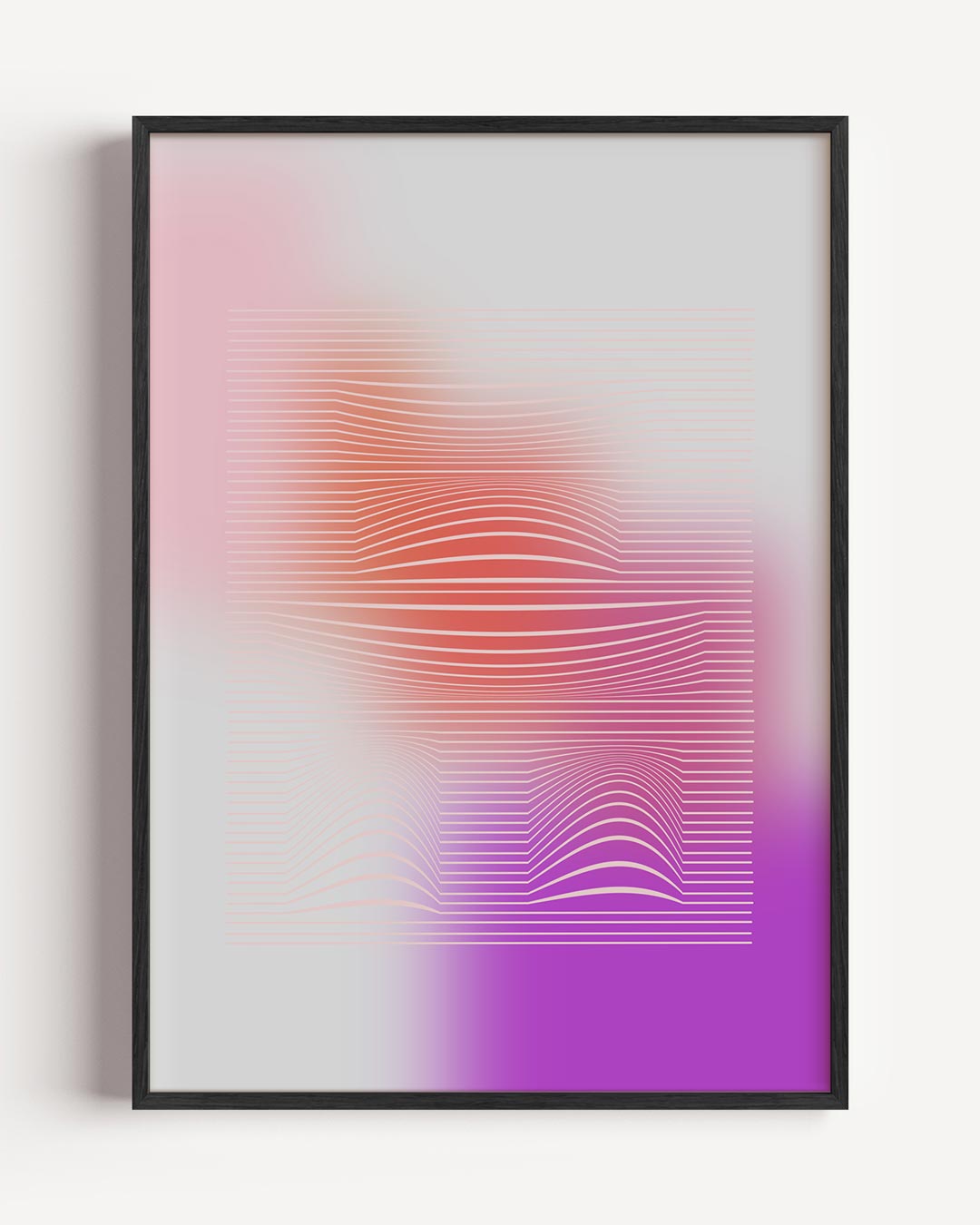 Vloeiende Lijnen Kunstposter-WallArtistic