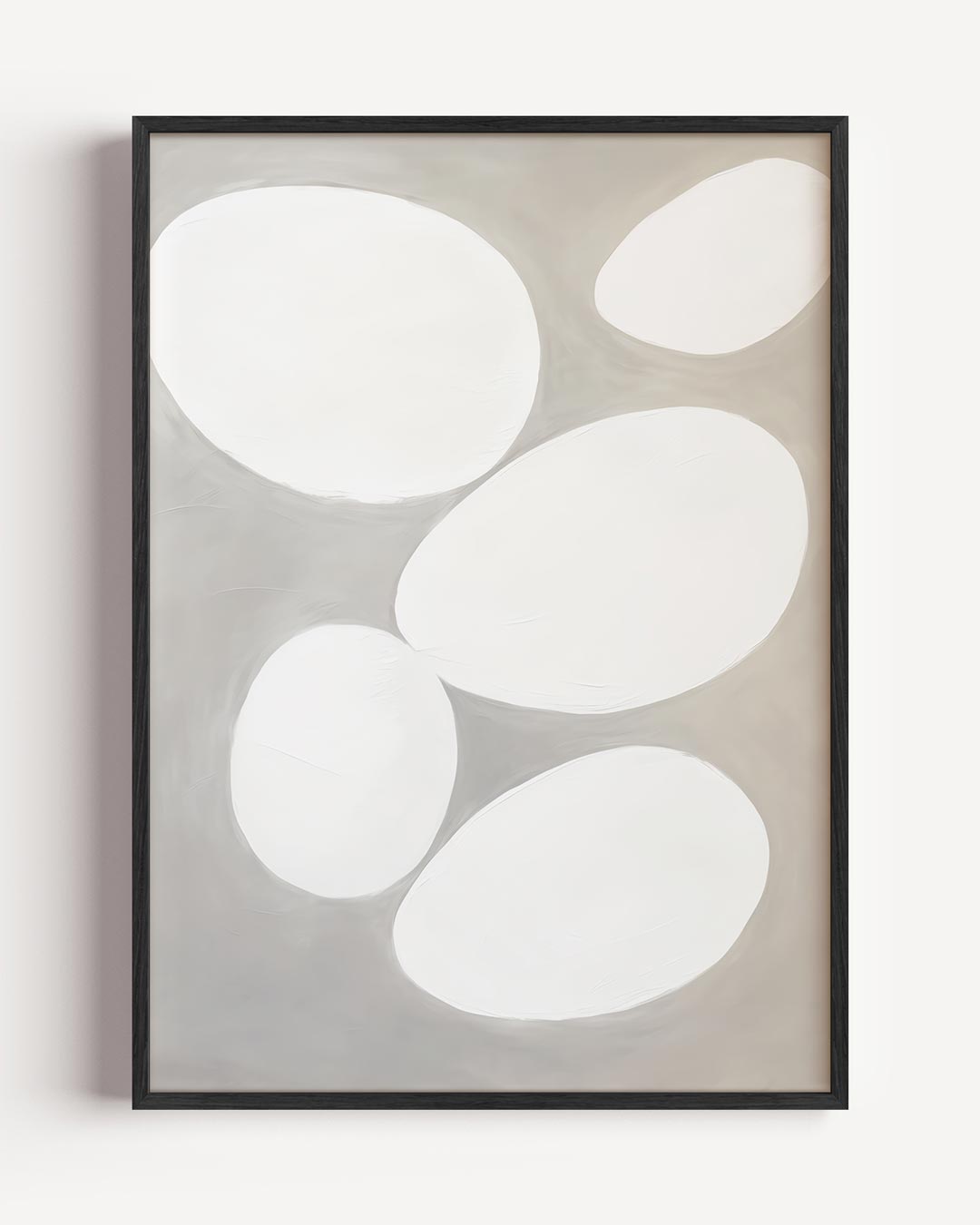 Modern Elegantie Grijze Abstractie Poster-WallArtistic