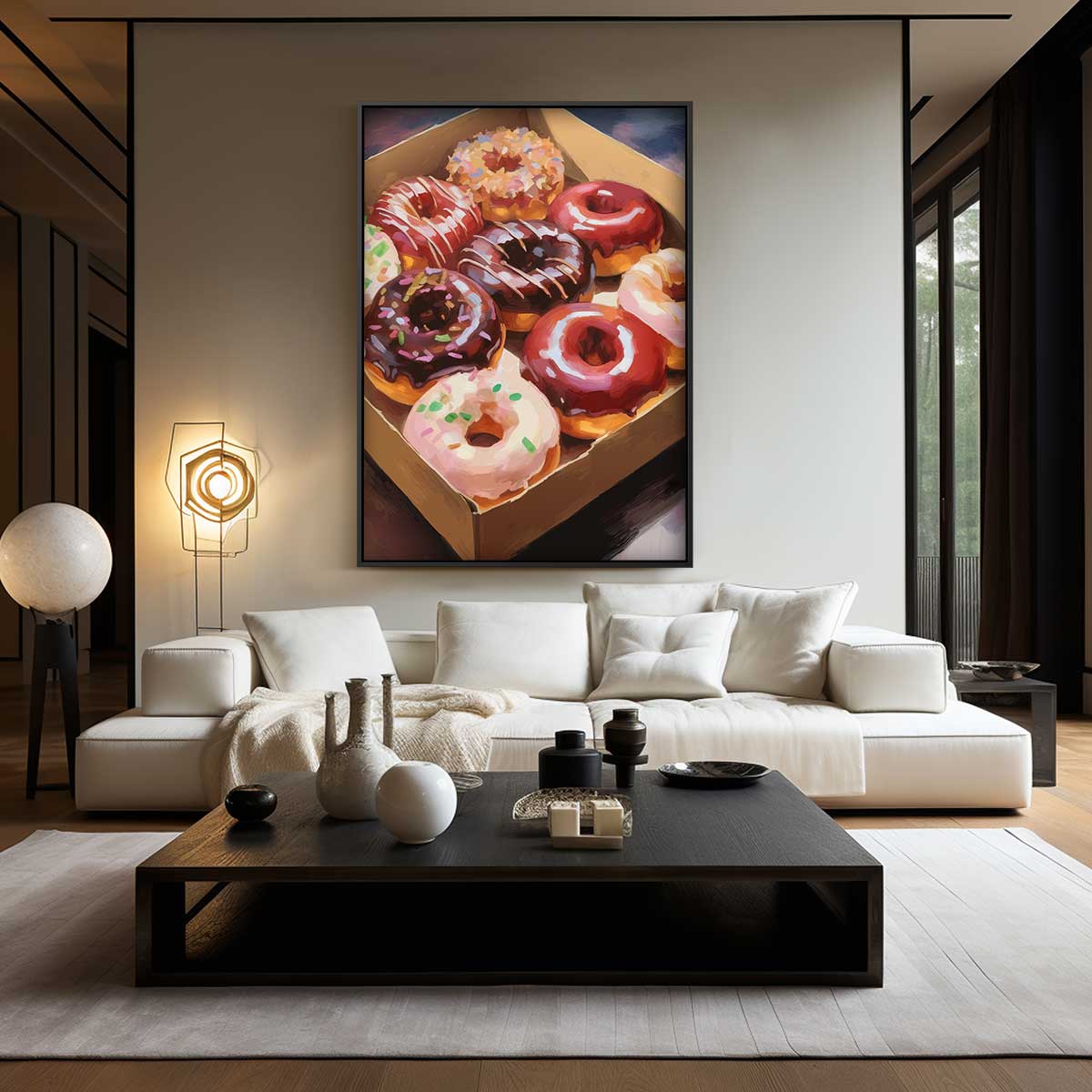 Verrukkelijke Donut Fantasie Kunstwerk-canvas-dibond-plexiglas-wanddecoratie-WallArtistic