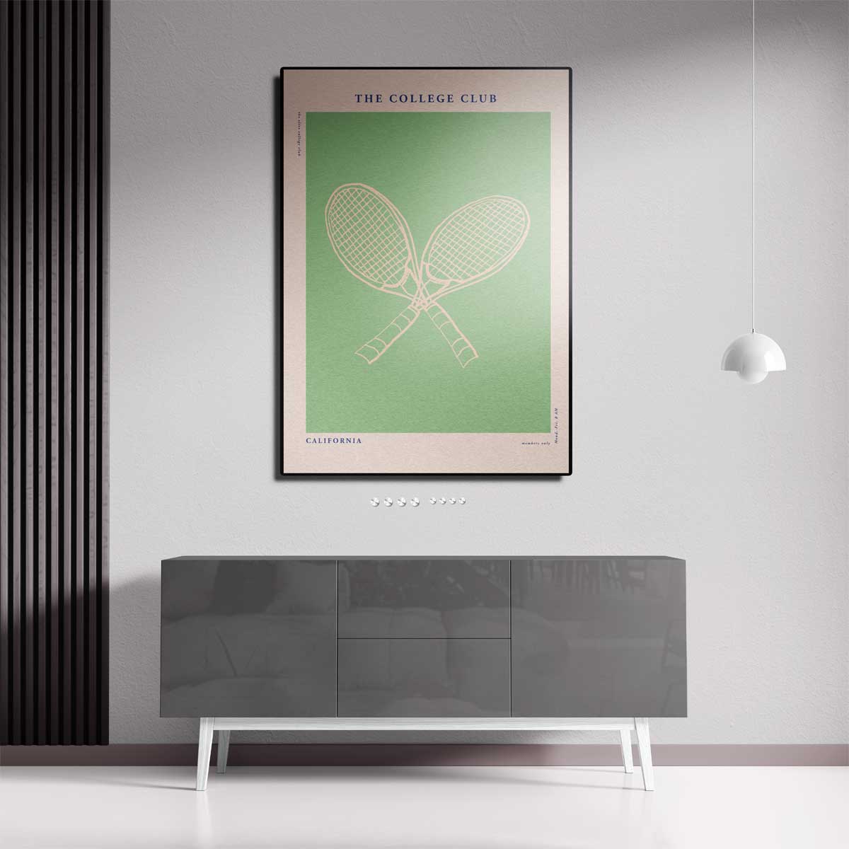 Tennis Elegantie Poster