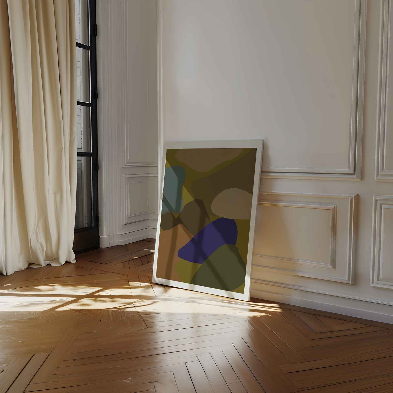 Kleurrijke Stenen Abstract Kunstwerk-canvas-dibond-plexiglas-wanddecoratie-WallArtistic