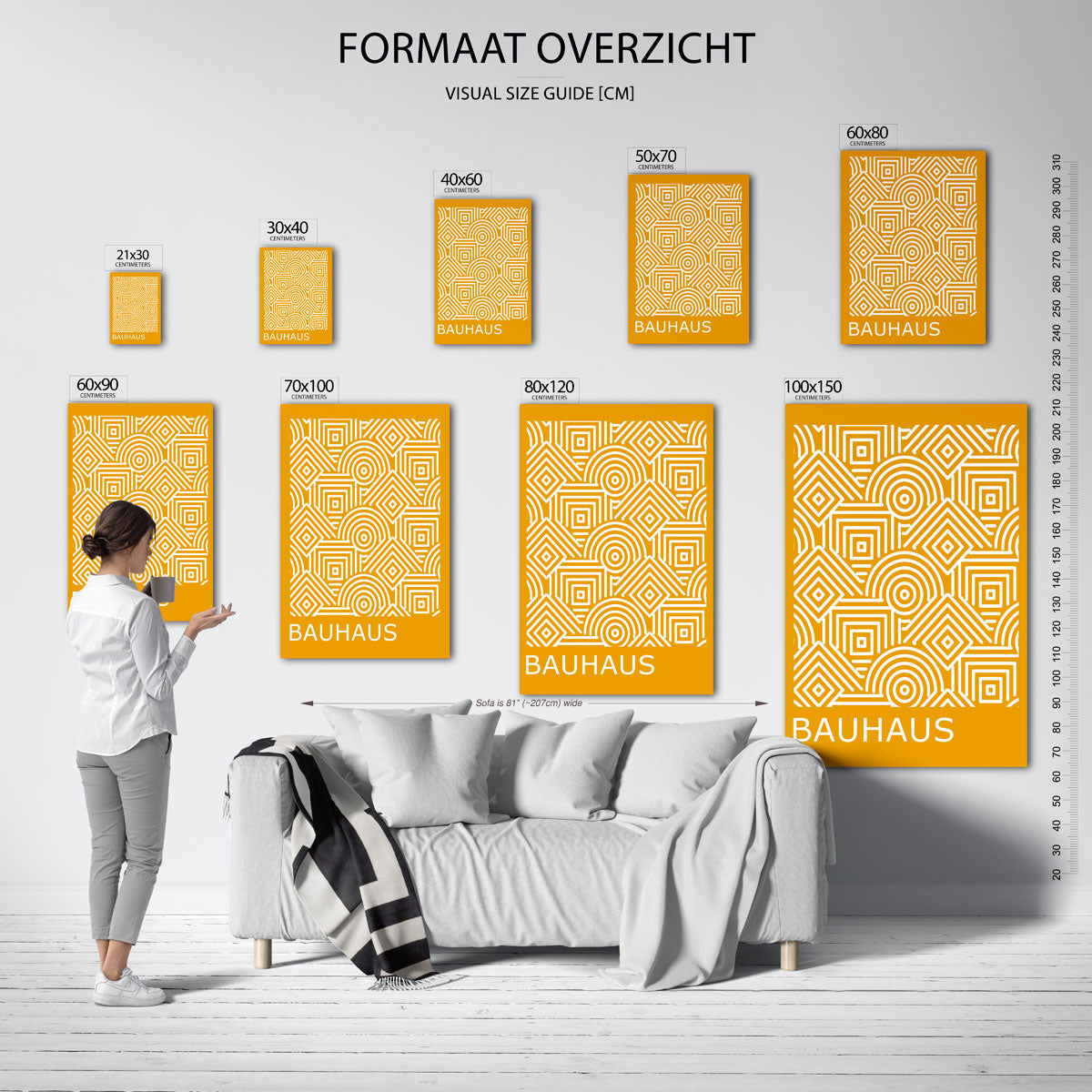 Lijnen en patronen Poster