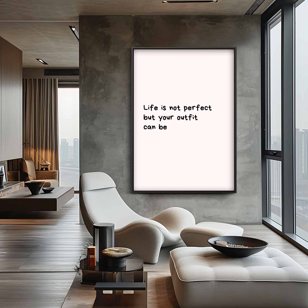 Perfecte Outfit Inspiratie Poster Kunstwerk-canvas-dibond-plexiglas-wanddecoratie-WallArtistic