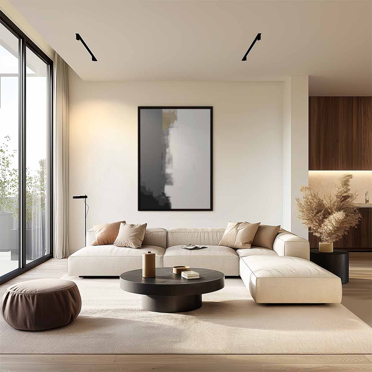 Mystieke Grijstinten Kunstwerk-canvas-dibond-plexiglas-wanddecoratie-WallArtistic