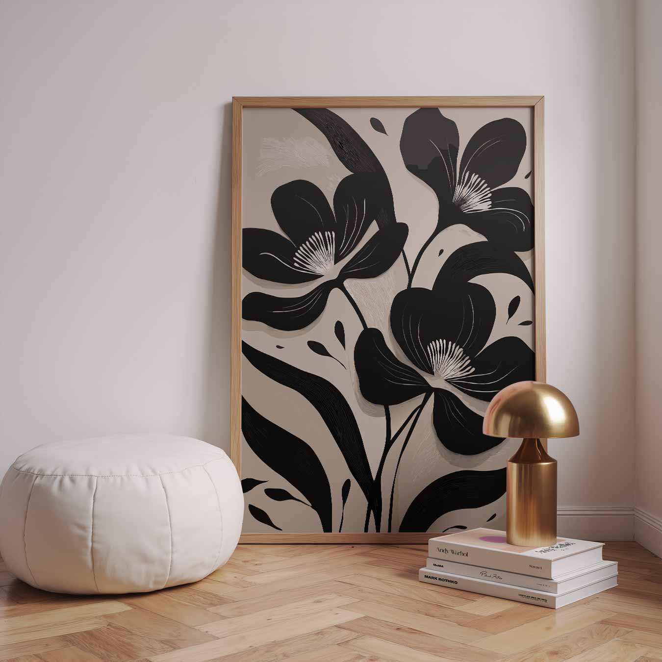 Stijlvolle Bloemenillustratie Poster