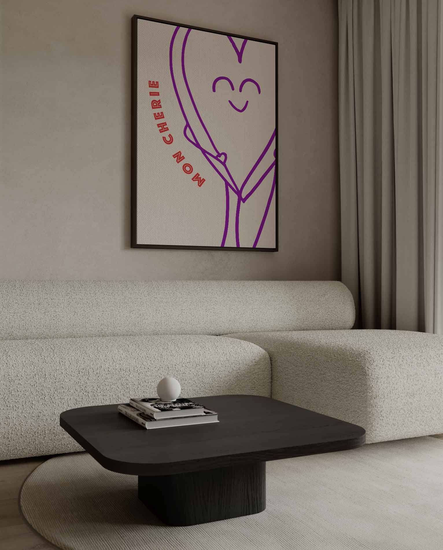 Mon Chérie Kunstwerk-canvas-dibond-plexiglas-wanddecoratie-WallArtistic