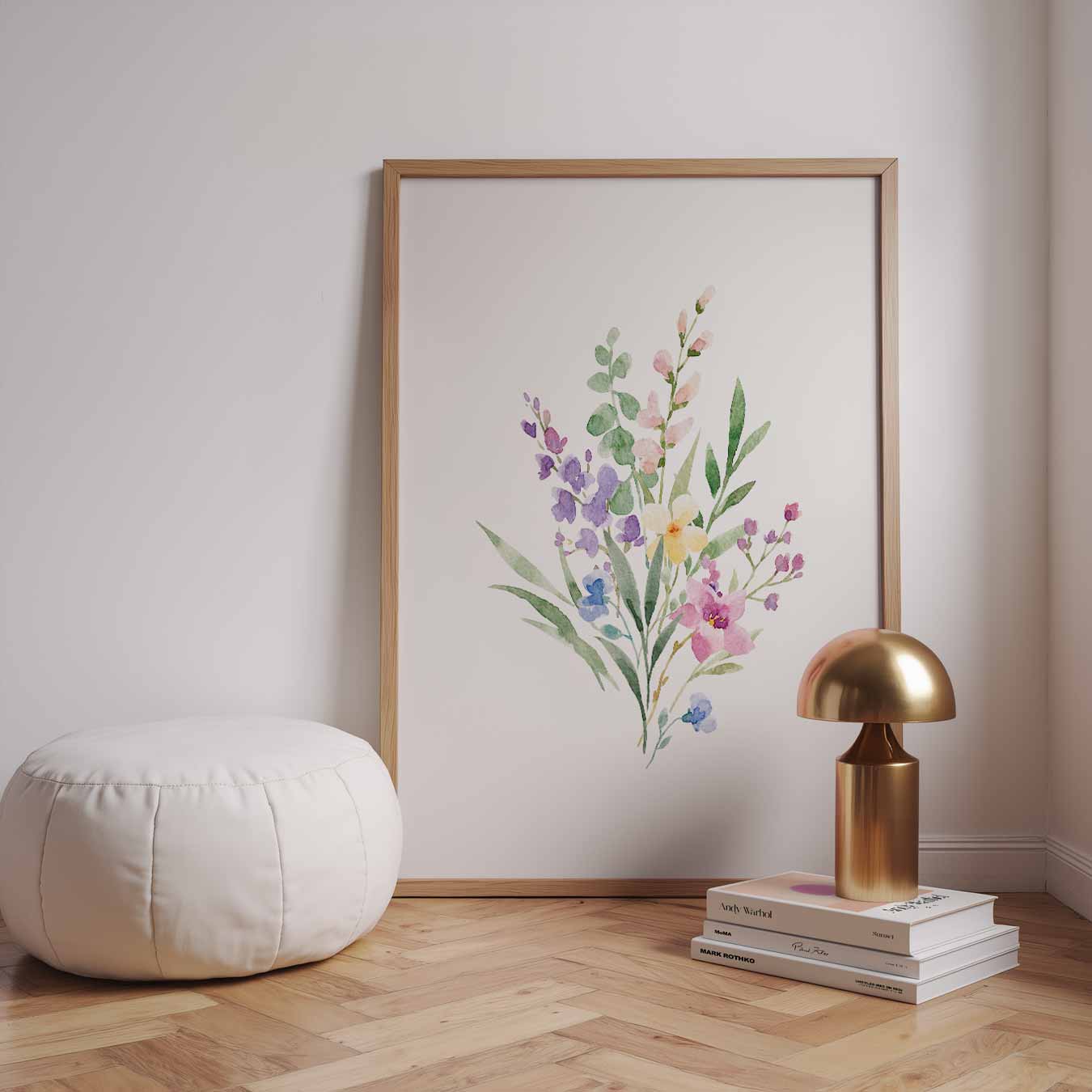 Romantische Bloemen Waterverf Poster