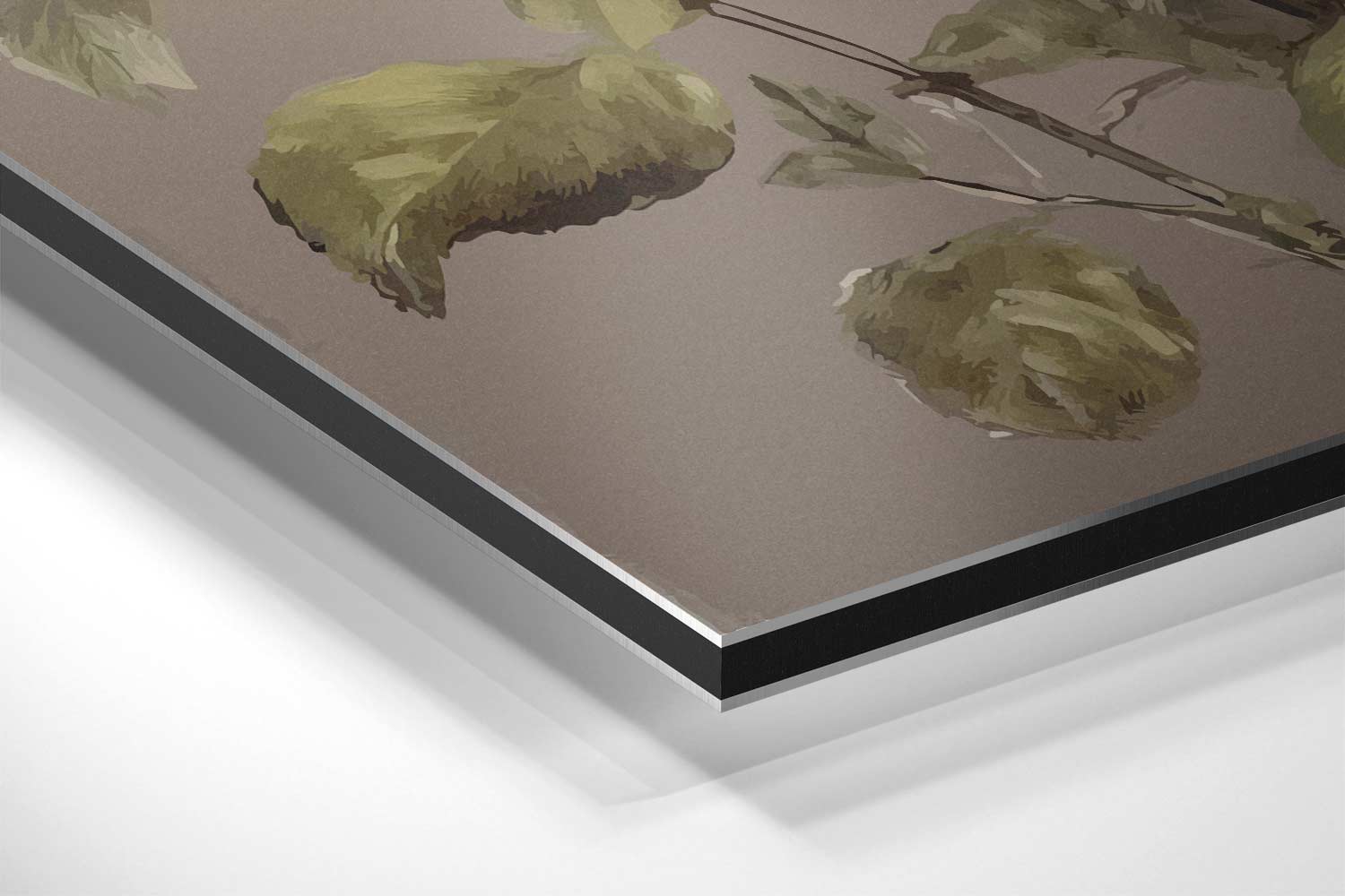 Bloemrijke Romantiek Kunstwerk-canvas-dibond-plexiglas-wanddecoratie-WallArtistic