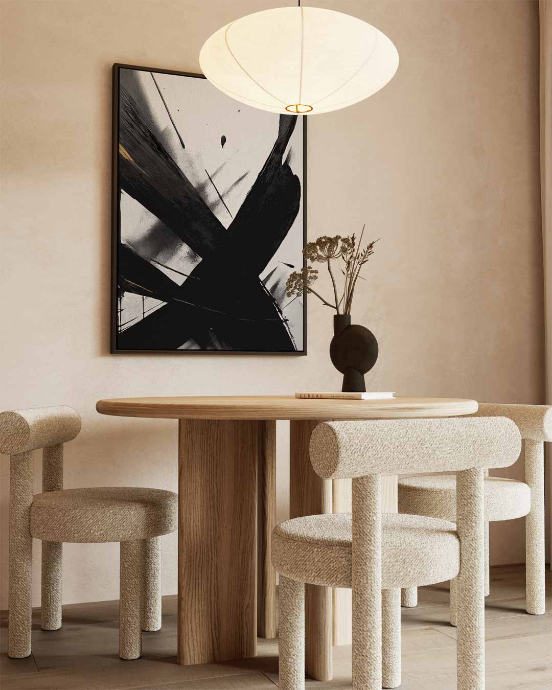 Abstracte Expressie Kunstwerk-canvas-dibond-plexiglas-wanddecoratie-WallArtistic