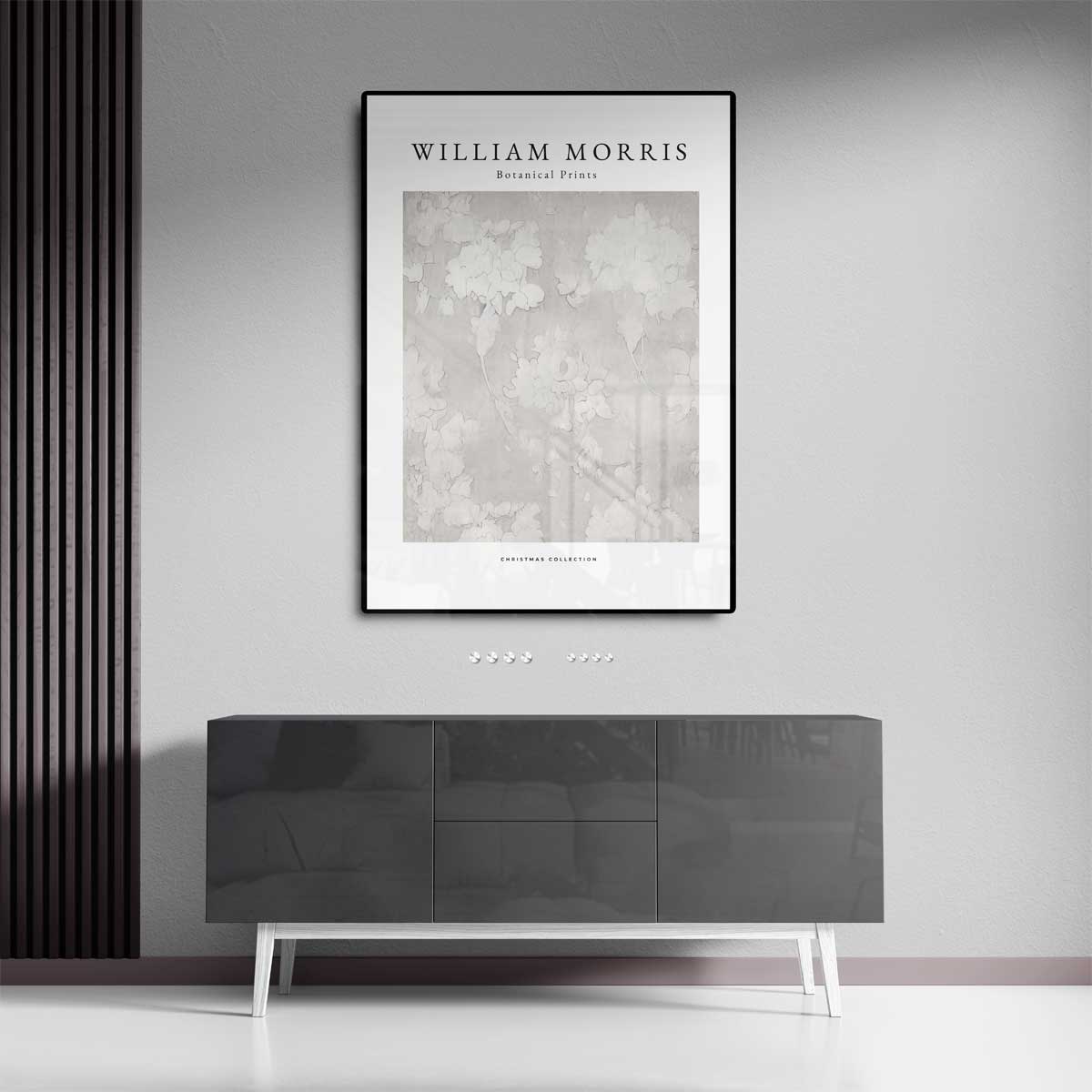 Botanische Kunstprint Grijs Kunstwerk-canvas-dibond-plexiglas-wanddecoratie-WallArtistic