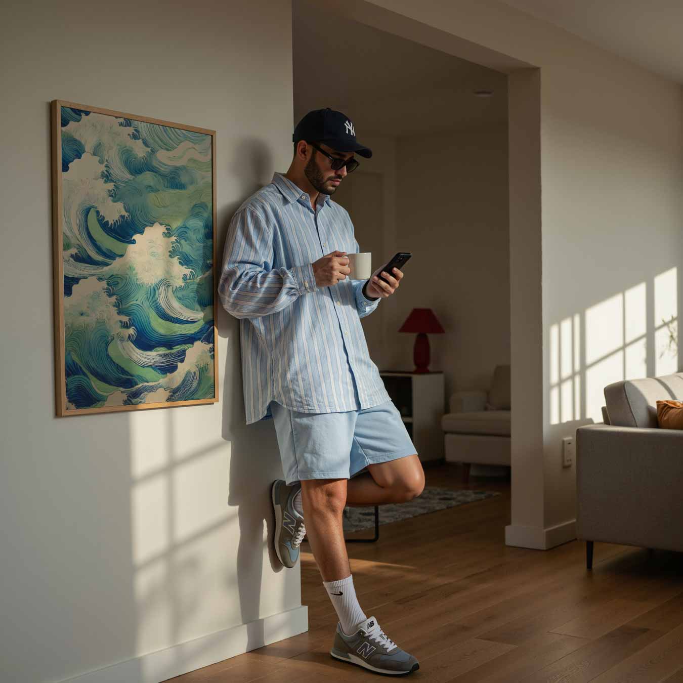 Ocean Waves Wandposter-WallArtistic