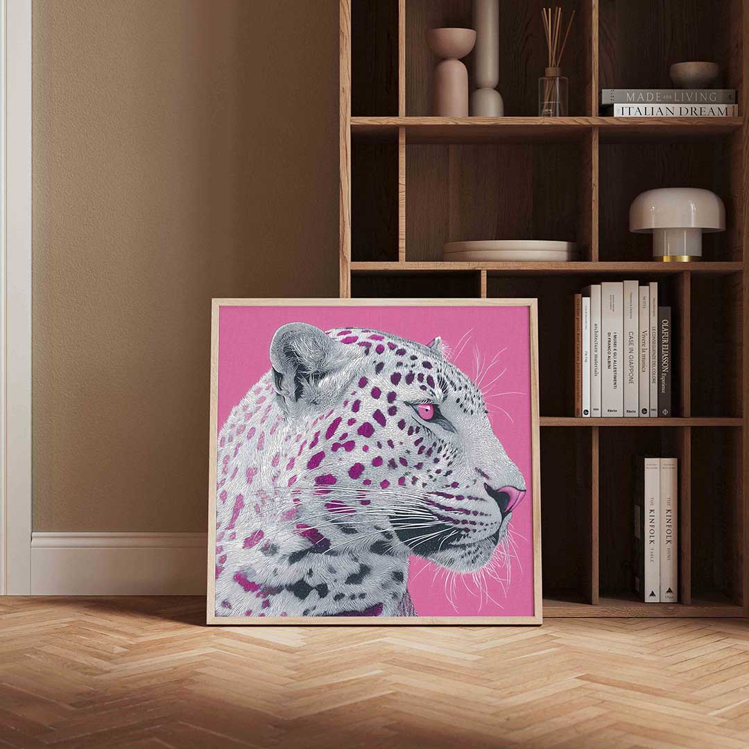 Roze luipaard Poster