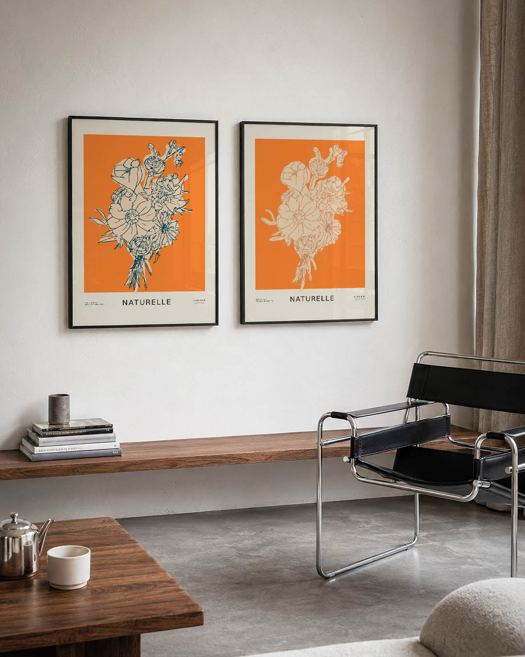 Bloemrijke lijnen Posterset