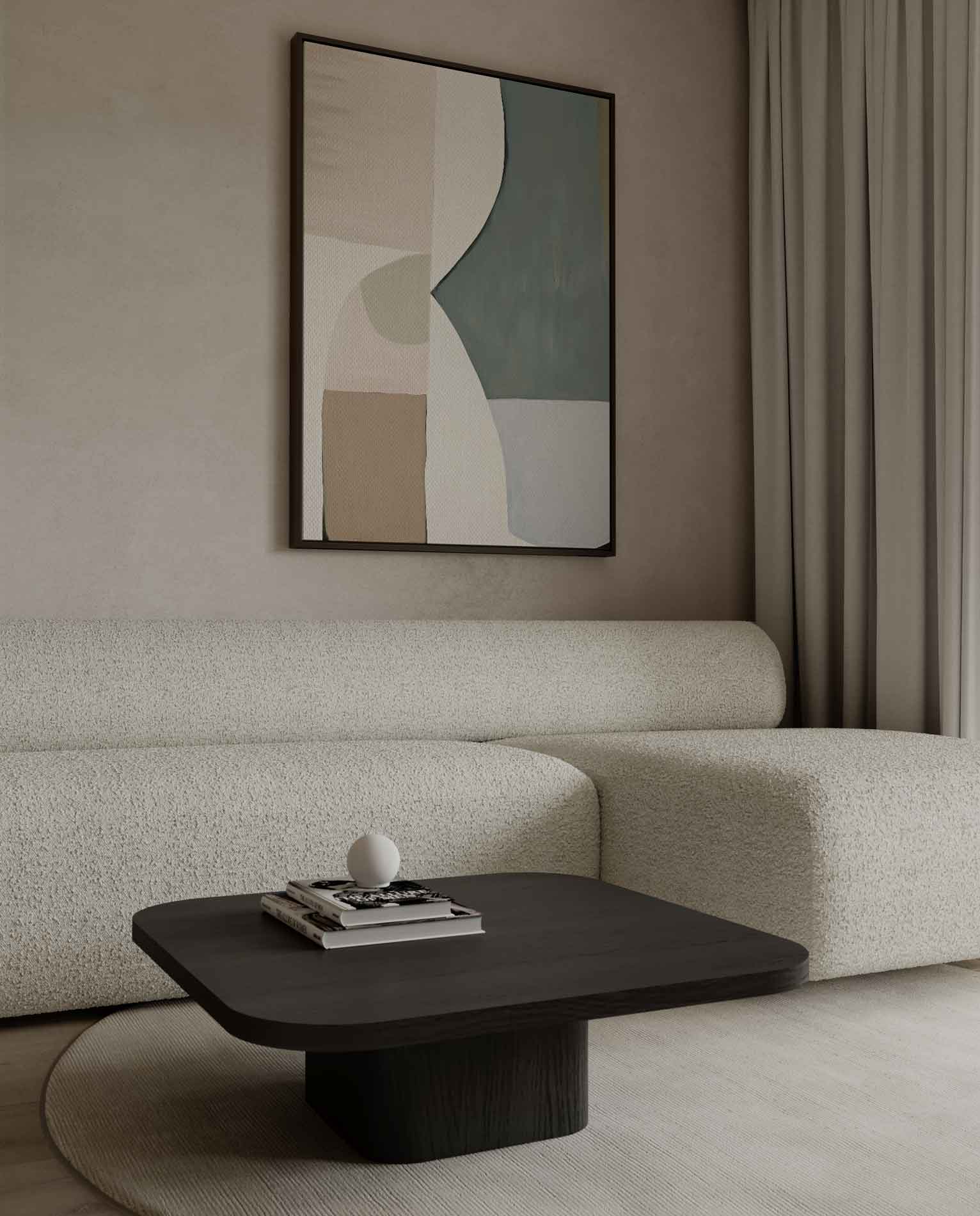 Harmonieuze Abstractie Kunstwerk-canvas-dibond-plexiglas-wanddecoratie-WallArtistic