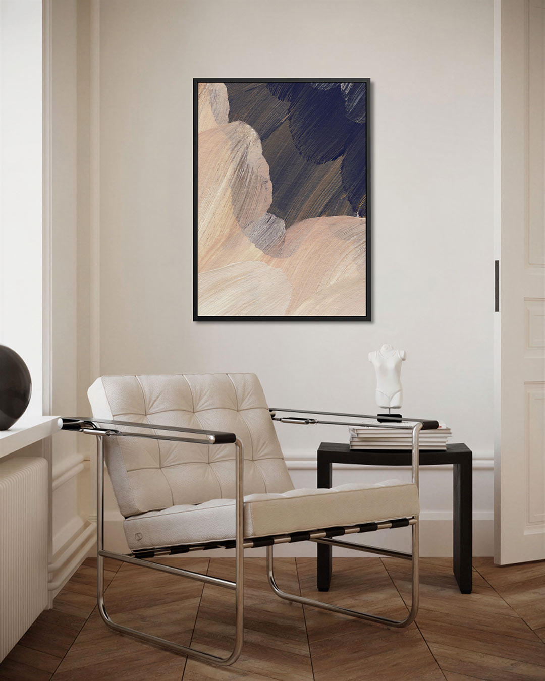 Organische borstelstreken Kunstwerk