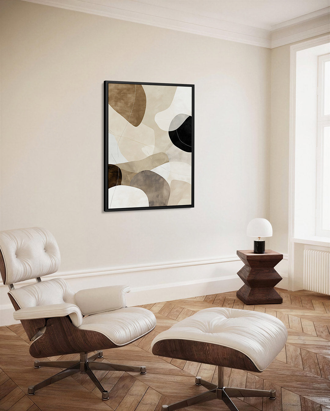 Organische vormen compositie Kunstwerk