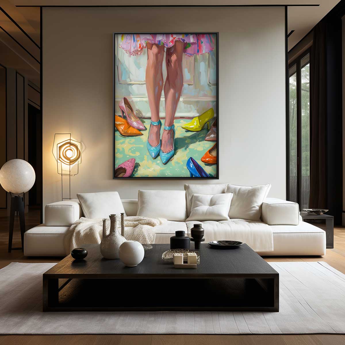 Kleurrijke Schoenendoos Kunstwerk-canvas-dibond-plexiglas-wanddecoratie-WallArtistic