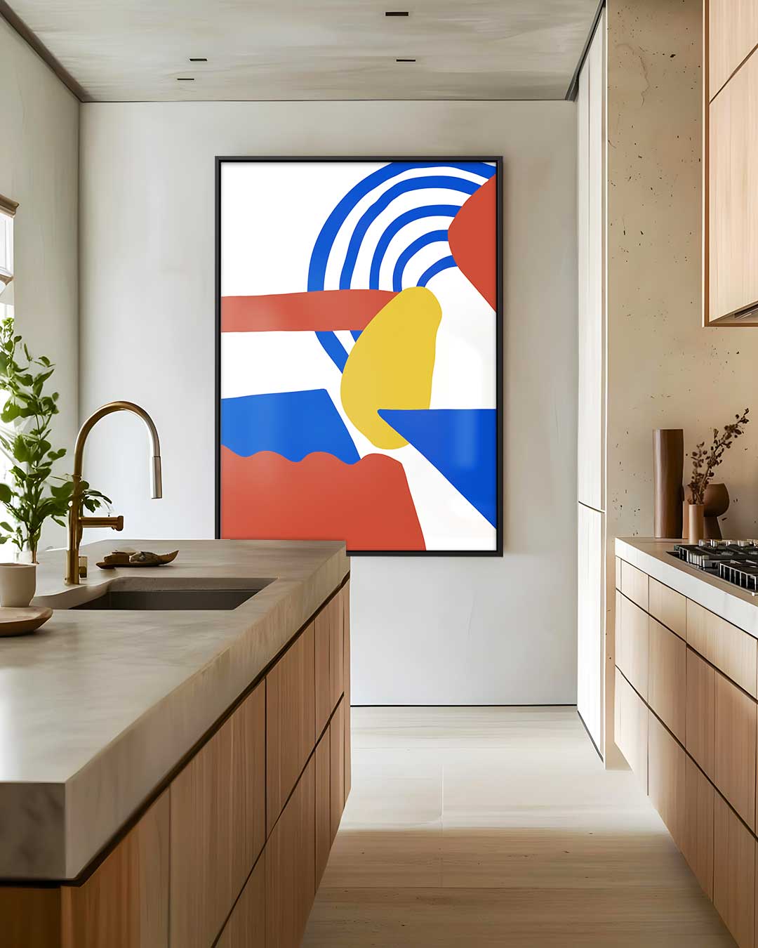 Kleurrijk Abstract Spel Kunstwerk-canvas-dibond-plexiglas-wanddecoratie-WallArtistic