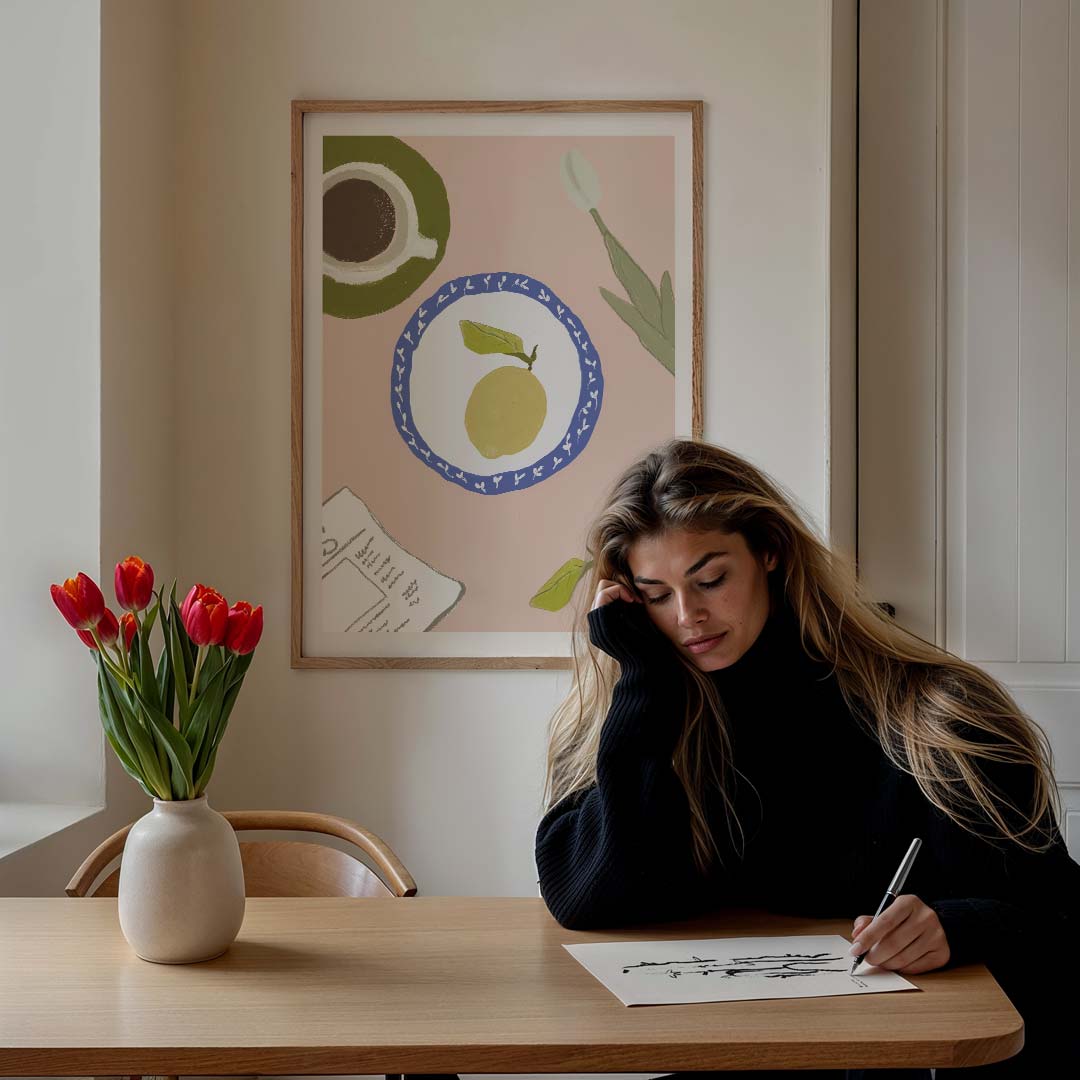 Fruitige ontbijtsfeer poster-WallArtistic