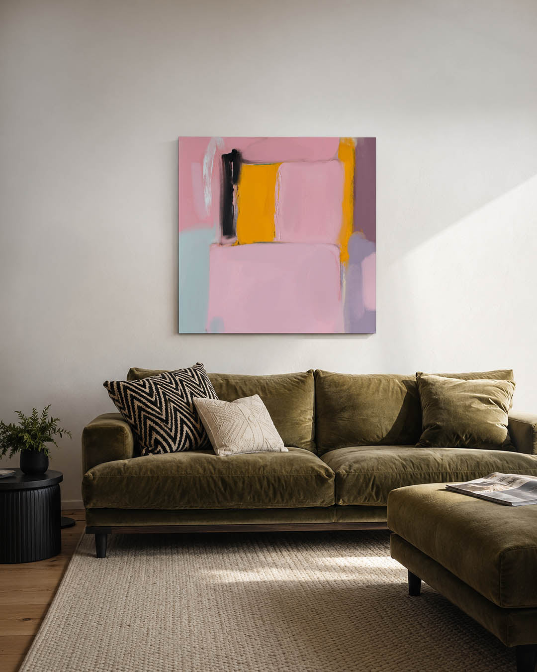Kleurrijke vlakken Kunstwerk