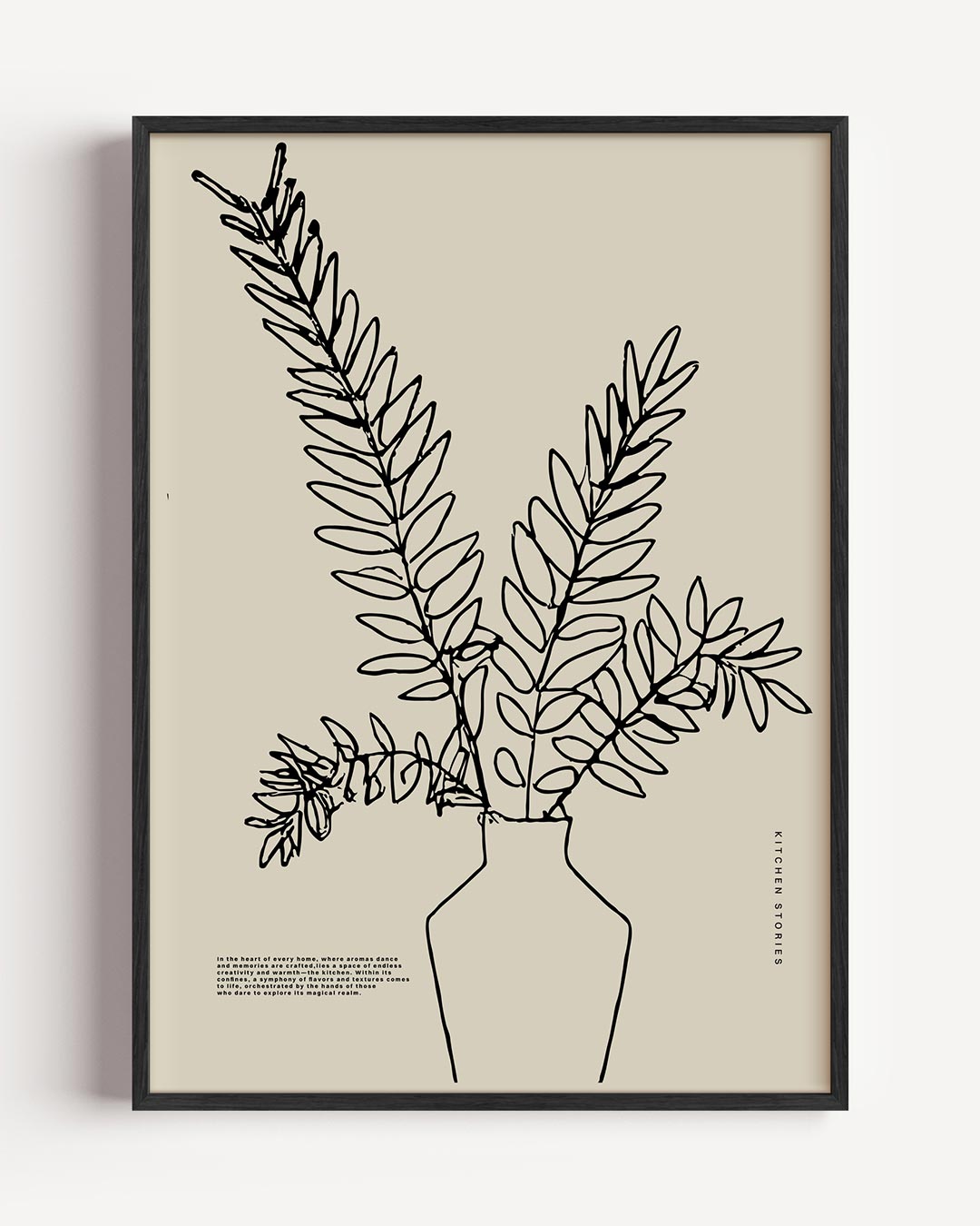 Minimalistisch Botanisch Kunstwerk Poster-WallArtistic