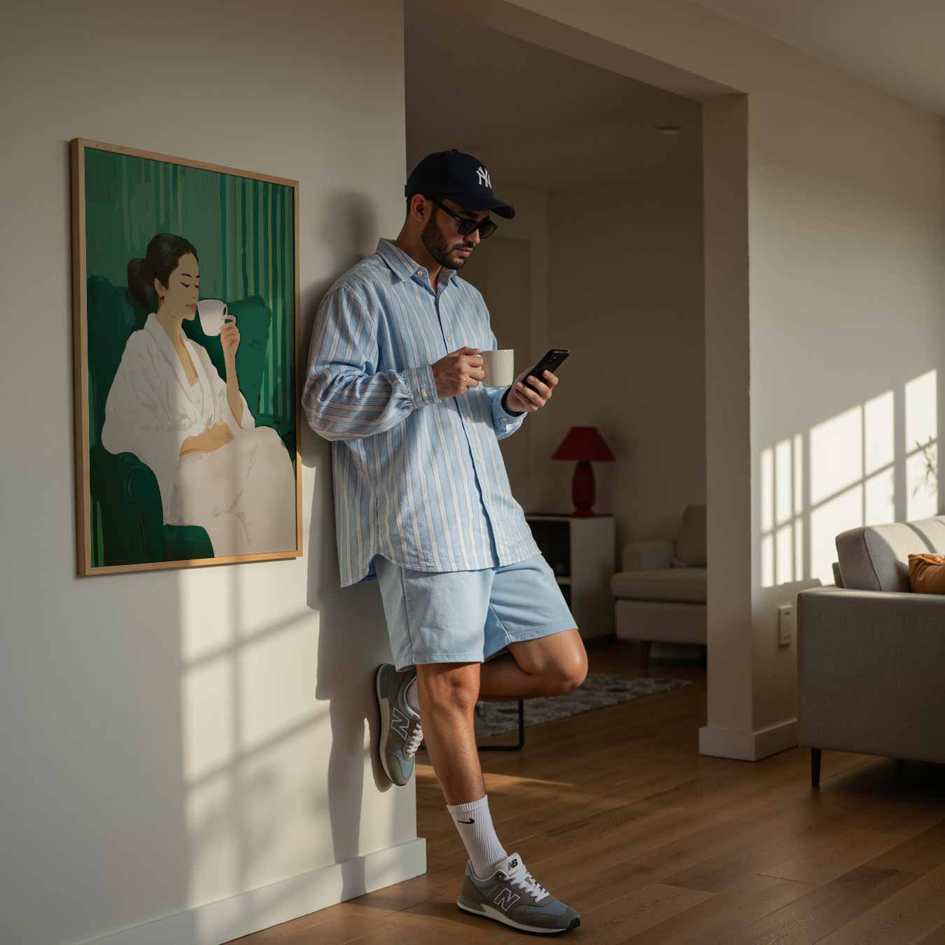 Ontspannende Momenten in Stijl Poster-WallArtistic