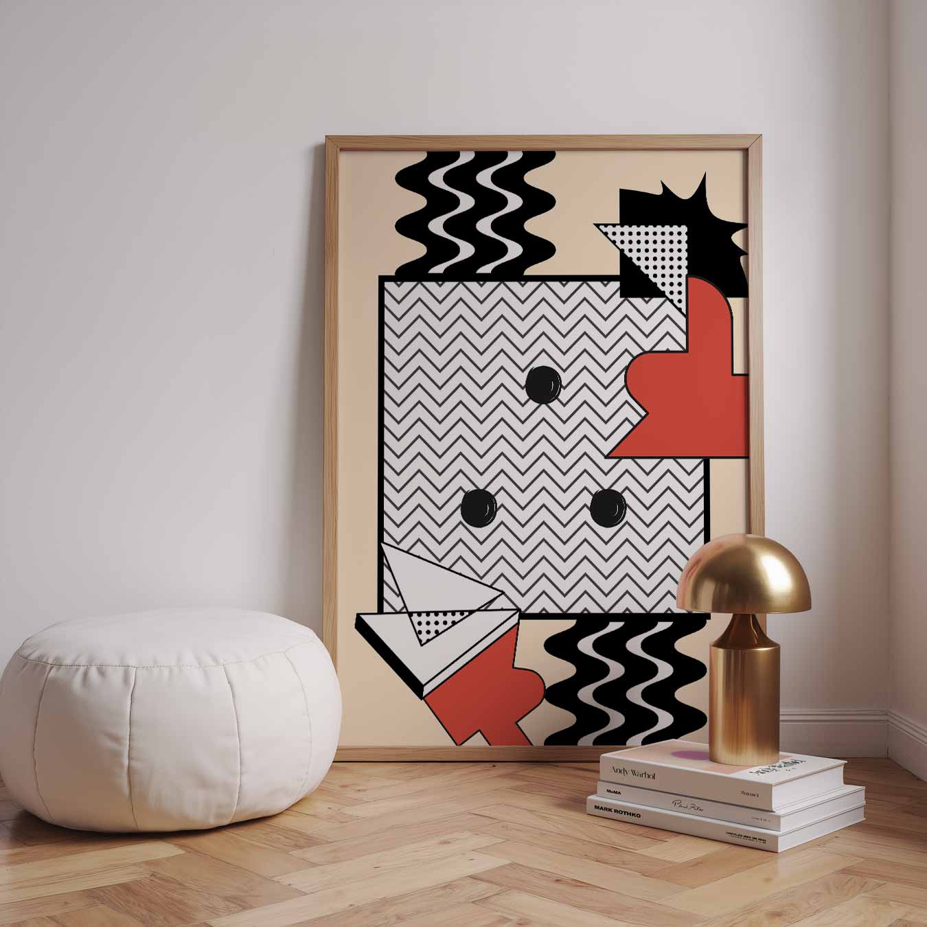 Speelse Geometrische Kunstposter