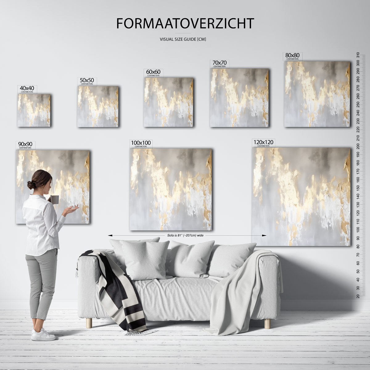 Gouden textuur Poster