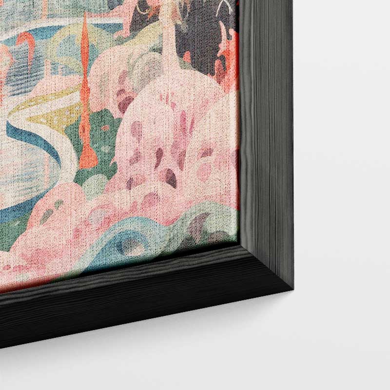 Droomachtig Fantasielandschap Kunstwerk-canvas-dibond-plexiglas-wanddecoratie-WallArtistic