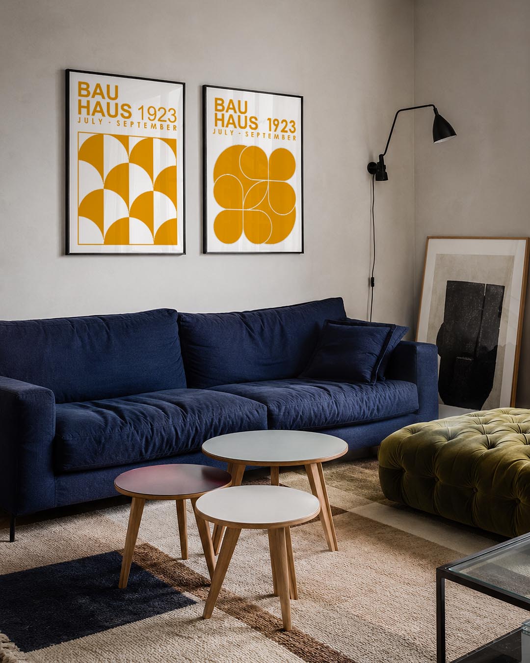 Halfronde vormen Posterset